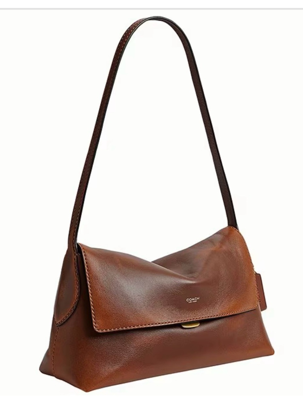 NWT Coach Loved Brown Leather Flap Shoulder Bag….part of Coach’s 8/5 drop - Picture 9 of 10